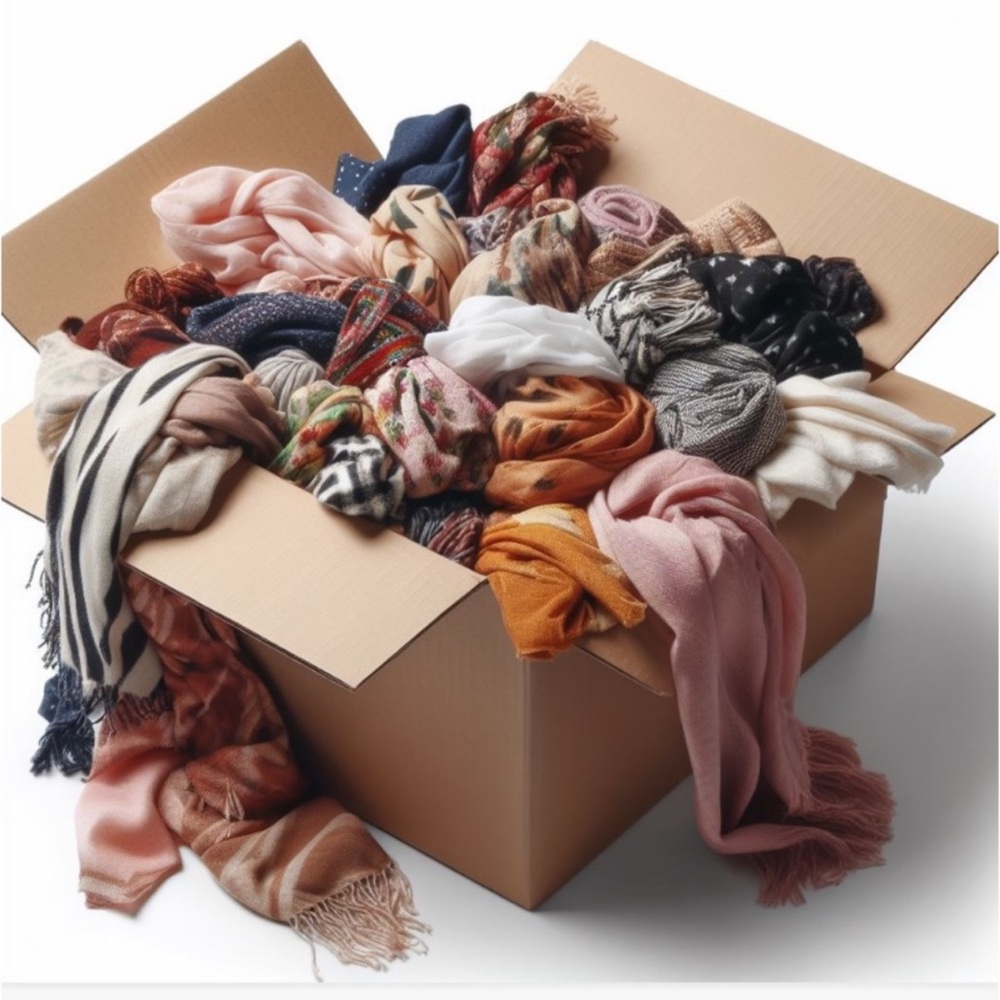 Fall Scarf Mystery Box- 10 scarves included! - Picture 2 of 2
